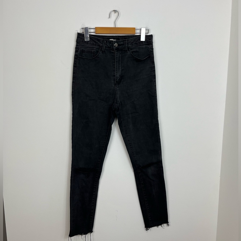 Forever 21 Extra High Rise Distressed Skinny Jeans Sz 27